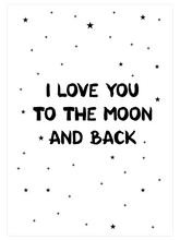I Love You To The Moon - Art Print